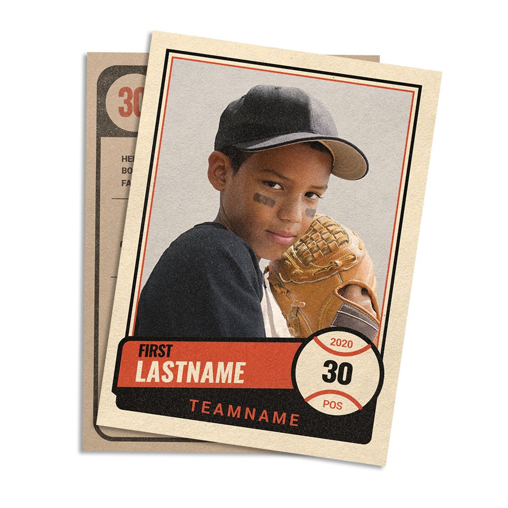 Classic Baseball Card Template - Sports Card Templates